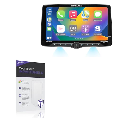 BoxWave Screen Protector Compatible with BOSS Audio Elite BE14ACP.WXC - ClearTouch ImpactShield (2-Pack), Impenetrable Screen Protector Flexible Film