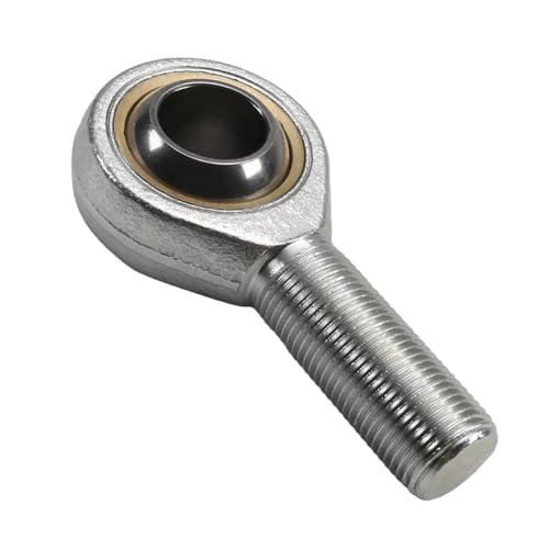 Bztoolbox 1Pc SA25T/K Rod End Bearing, 25mm Bore Pre-Lubricated Bearings, M24 x 2 x 25mm Male Thread Right Hand