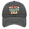 In my cruise era caps mens hat pigment black womens sun hat gifts for women golf hat