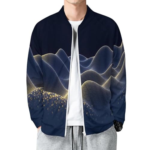 Bombers veste homme bleu foncé - Blousons de vol activewear et vestes de transition