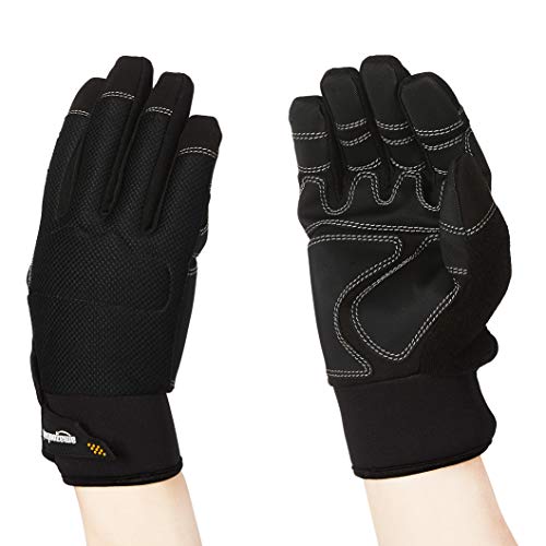 AmazonBasics Premium Waterproof Winter Plus Performance Gloves, Black, L
