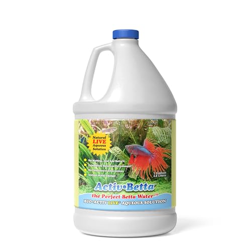 Activ Betta Bio-Activ Live Aqueous Solution – 1 Gallon – Instant Aquarium Cycling, Denitrifying Formula & Trace Elements for Betta Fish Tanks & Freshwater Aquariums