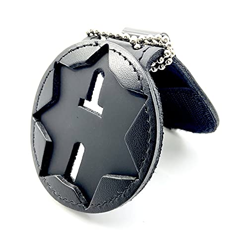 Perfect Fit Shield Wallets Harris County Sheriff HSCO Clip On Badge Holder with Neck Chain (Cut-Out 1257)4