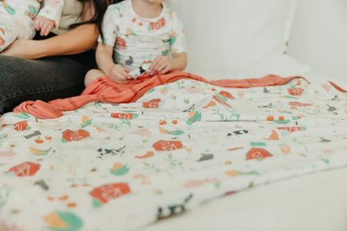 Image of Copper Pearl Jumbo 3-Layer Baby Blanket: Soft Baby Quilts for Boys and Girls | Breathable, Cozy, Toddler Blanket | Baby Quilt for Newborns | 46x46 Premium Polyester /Rayon | Farmstead