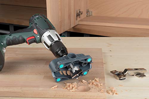 wolfcraft Mobile Bohrhilfe I 4686000 I Für exakte 90°-Eintauchwinkel