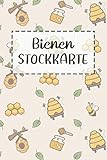  Bienen Stockkarte: Imker Bienenbuch zum Ausfüllen: Stockkarte für Imker - Vorgedruckte Seiten - Imkerzubehör für dein Bienenvolk