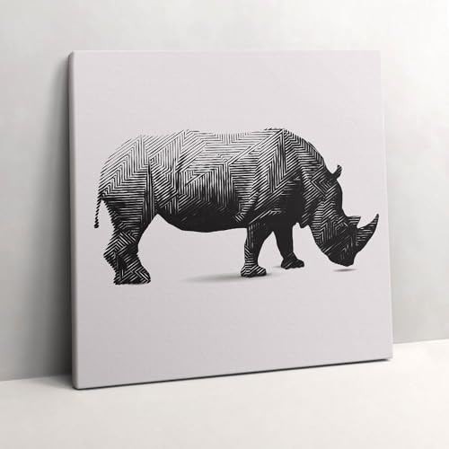 Peinture murale rhinocéros Wallfluent pour une ambiance zen et inspirante