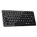 OMOTON Clavier sans Fil pour Android, Windows, iOS, pour Tablette Samsung/Huawei/Surface/iPad/PC Portable, Macbook, iPhone, Smartphone, Mini Clavier Bluetooth AZERTY, Noir