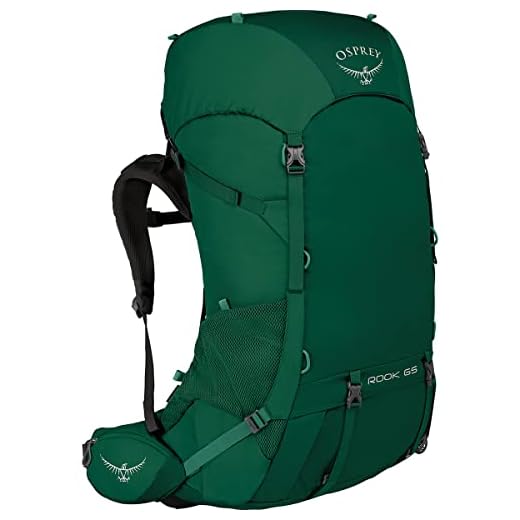 Osprey Rook 65 ventilerad ryggsäck för män Mallard Green En storlek
