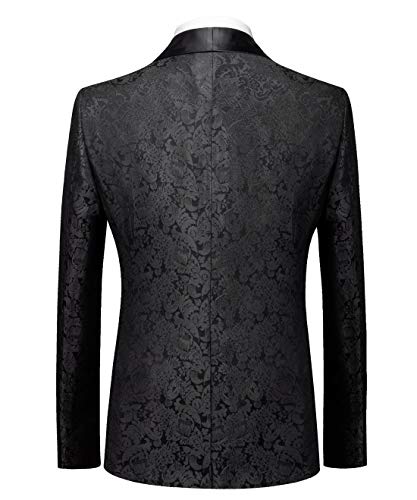 MOGU Mens Tuxedo Suit Jacket Slim Fit Shawl Lapel Wedding Party Dress Blazer2