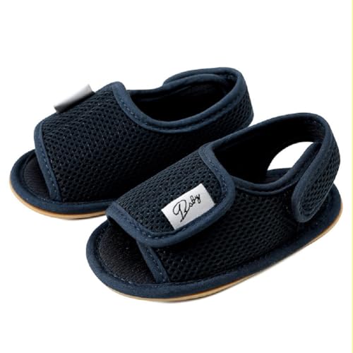 Image of RVROVIC Baby Boys Girls Sandals Premium Infant Summer Outdoor Shoes PU Lightweight Soft Anti-Slip Sole Toddler Prewalker