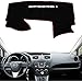 Produktbild ACYCY Auto Armaturenbrett Matte Für Mazda 5 M5 2012 2013 2014 2015, Auto Dashmat Armaturenbrett Abdeckung Matte Pad Interieur Sonnenschutz Instrument Schützen Teppichzubehör, Schwarz (Roter Rand)