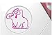 Autocollant pour porte d'essence - gasoil avec motif SIMON'S CAT - SIMPATIQUE pour décorer la porte de la rénovation de votre voiture - vinyle de haute qualité - application fuchsia
