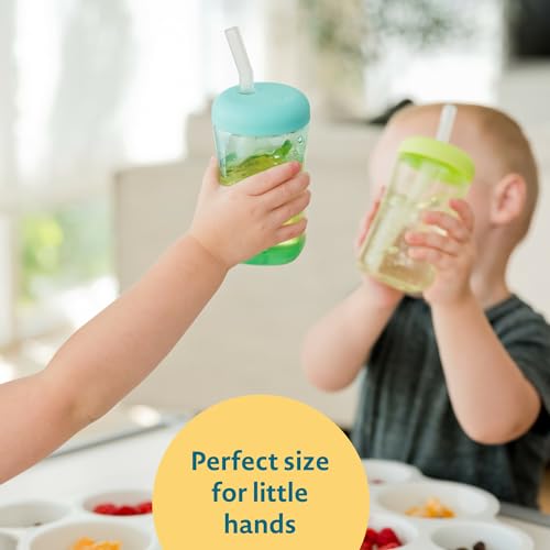 The First Years Y6983AZ1 Squeeze & Sip Toddler Straw Cups - Squeezable Transition Sippy Cup thumb #4