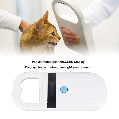 Scanner de microchip para animais de estimação para cães, cavalos, gatos, porcos - ISO11784/85, tela