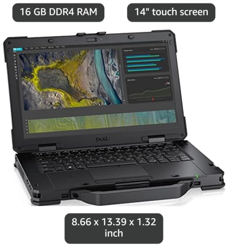 Image of Dell Latitude Rugged 5430 Laptop (2022) | 14 inch 1920x1080 FHD | Core i5-1145G7-512GB SSD Hard Drive - 16GB RAM | 4 cores @ 4.4 GHz Win 11 Pro Black (Renewed)