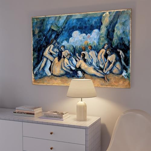 Impression sur toile The Bathers Cézanne grand cadre de qualité