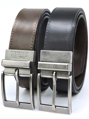 Levi Strauss Signature Premium Leather Reversible Belt for Men