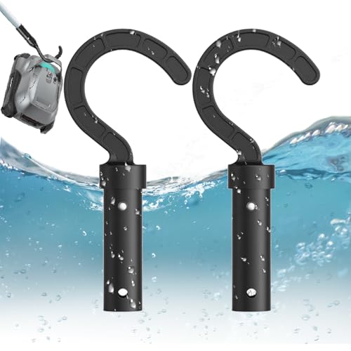 Aatpuss 2 Piezas Ganchos para Robots De Piscina, Ganchos para Postes De Piscina, Ganchos para Accesorios para Robots Aspiradores De Piscina,Ganchos para Accesorios De Limpieza De Piscinas