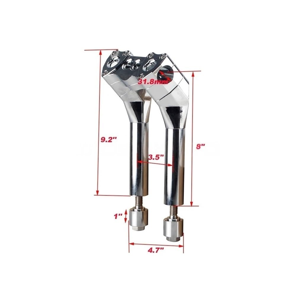 Estensore Manubrio Moto Riser Manubrio Rise 6-13'' 32MM 1-1/4'' Per Touring Per Moto per Electra Glide Street Bob FLHX FLHTC