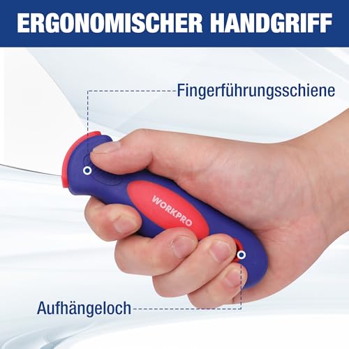 WORKPRO Profi Malerspachtel Spachtel Set 38/76/100/150mm 4-teilig – Ansicht 3
