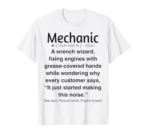 Mecánico Divertido Camiseta