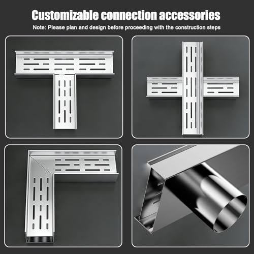 Grille de vidange pour votre douche de jardin ou caniveau de pluie de terrasse en acier inox - 4