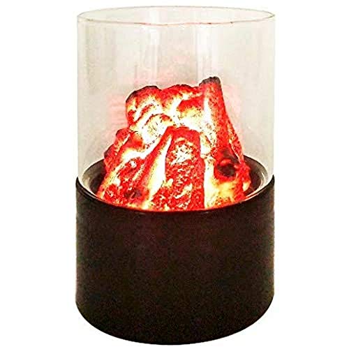 Fbright Led Ascua Decorativa Led Efecto Fuego, Transparente