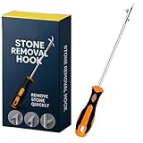 403/Stainlees Steel Tyre Stone Remover Tool, Multipurpose Car Hook, Tire Cleaning, Tyre Stone Picker for Motor Bike Truck Car Wheel Cleaing Hook with Solid Rubber Handle(Built-in Screwdriver)