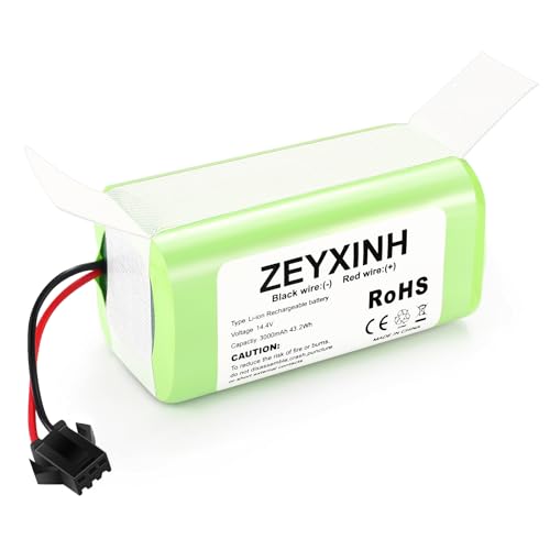 ZEYXINH 14.4V 3000mAh Li-Ion Batería de Repuesto para Conga 990 950 1090 1790 1990 2290, Eufy RoboVac 11 11S 11SMAX 12 15C 15CMAX 15T 30 30C 30 MAX 35C Ecovacs Deebot N79 N79S DN622 IKHOS S14 S15