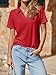 Imily Bela Womens Short Sleeve Polo Shirts V Neck Business Dressy Casual Tops Summer Collared Trendy Tees