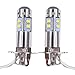 labwork 2pcs H3 6000K Super White 100W High Power Fog Light Driving Bulb DRL