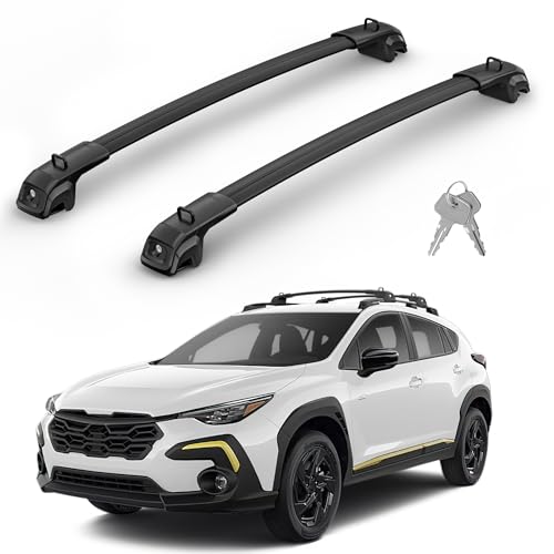 Image of 330Lbs Roof Rack Cross Bars Compatible with Subaru Crosstrek 2018-2023 /Impreza 2017-2023, Heavy Duty Top-Mount Aluminum Roof Rails Crossbars Rooftop Cargo Carrier