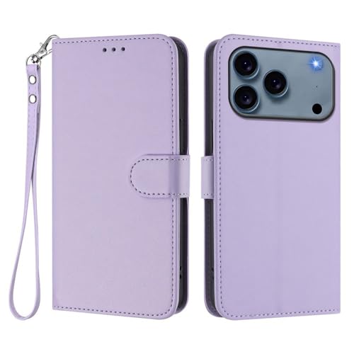 Étui compatible avec iPhone 17 Air violet clair housse antichoc cuir