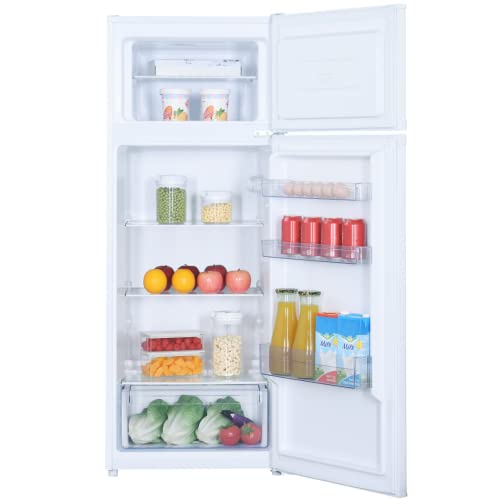 PKM Kühl-Gefrierkombination GK212W weiß | 206L Nutzinhalt | 4**** Gefrierfach | Höhe 143cm | Breite 55cm | Leiser Betrieb 40dB | Sparsame LED-Beleuchtung | Energieverbrauch 172 kWh/Jahr | Weiß