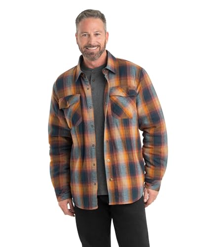 Legendary Whitetails mens Thermal Lined Shirt Jacket Plaid Flannel Polyfill Insulated2