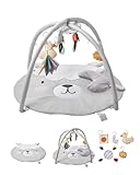 VEVOR Tapis d'Éveil Bébé, 995x830 mm, Tapis de Jeu d'Activité avec Jouets Sensoriels, Cana...