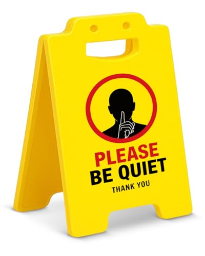 Please Be Quiet Sign, Funny Office Desk Sign Desk Decor for Office Cubicle Meeting Room Classroom Library