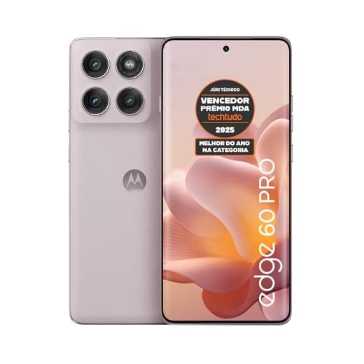 Smartphone Motorola Edge 60 PRO 5G - 512GB 24GB (12GB RAM+12GB Ram Boost) Tela Quad-Curve moto AI 50MP Sony Camera ultrarresistencia militar IP68 + IP69 - Rosa