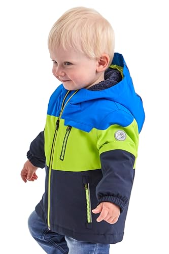 Foto von Killtec Unisex Fisw 3 Mns Jckt Skijacke/ Funktionsjacke Mit Kapuze Und Schneefang, Neon Blue, 110-116 EU
