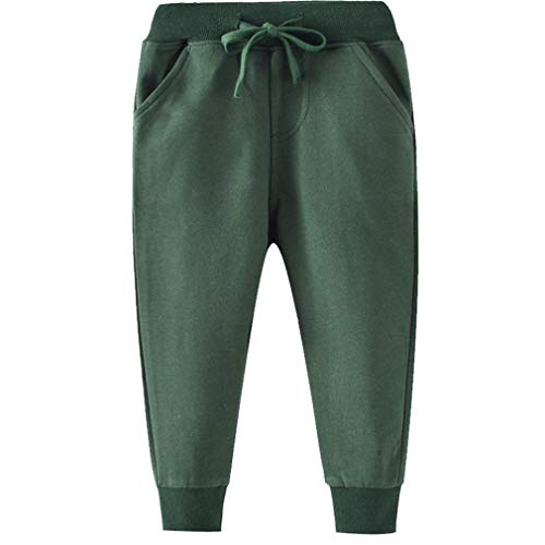 Image of Little Boys Jogger Pants Toddler Boys' Drawstring Elastic Waist Cotton Casual Sweatpants 1PC / 2 PCS Set