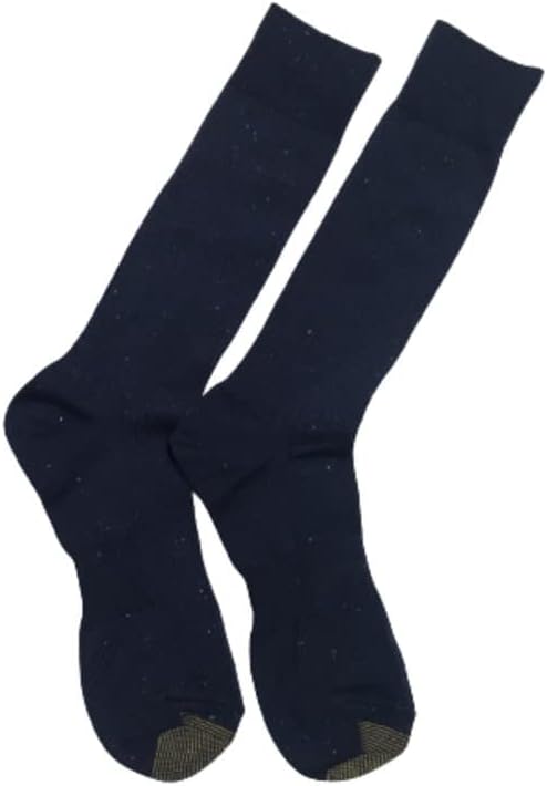 4 Pair Mens Multicolor GOLDTOE Casual Traveler Crew Socks, Shoe Size 6-12.5. (Multicolor, Shoe Size 6-12.5) - Image 4