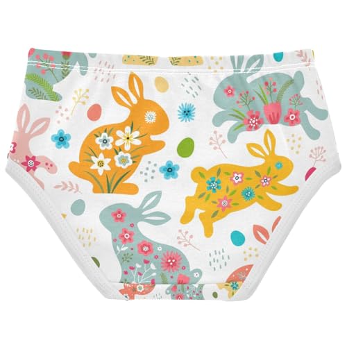 Joisal Aesthetic Girls Underwear Toddlers 2t Cotton Panties for Girl Easter Bunny Eggs Briefs Underpants2