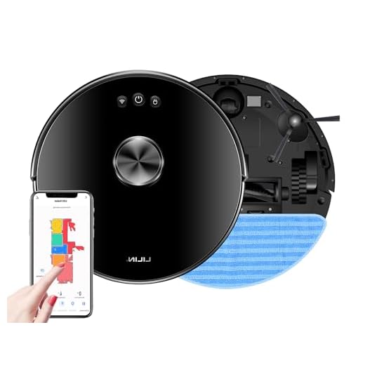 Robô Aspirador de Pó XR500 LILIN Dual Voltage, Versão 2023 Mapa de Memória Multicamada, Área de Planejamento Personalizado, Pacote de Idiomas Ajustável, Adequado para Chupar Cabelos e Pisos Duros