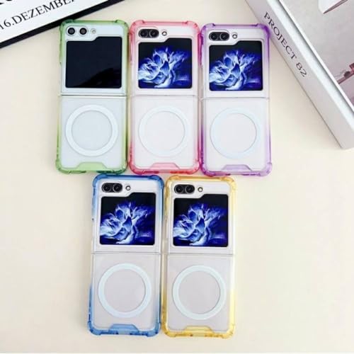 Coque Samsung Z Flip 5 ENILSA Violet Rose Magsafe Transparente