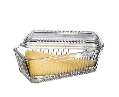 Pasabahce Frigo Glass Butter Dish with Cover(480 ml)