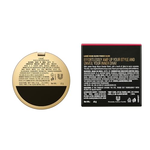 Image of Lakme Showstopper Collection Rouge Bloom Powder Blush Vintage Rose -12g