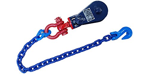 4 Ton Snatch Block Shackle Chain End with Grab Hook