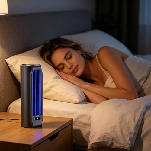 Ventilateur de bureau à 3 vitesses rafraîchissant avec batterie USB intégrée