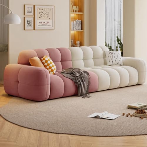 Cozy Bubble Cloud Sofa, tiefer Sitz, 2-Sitzer, Marshmallow-Couch, stilvolle lila Wohnzimmermöbel für Wohnung, Schlafzimmer, modernes Design, Komfort und Eleganz